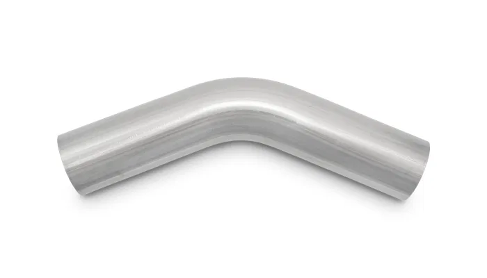 13103 – VIBRANT Exhaust Pipe - Bend 45 Degree, 3-1/2 Inch Outside Diameter 16 Gauge Stainless Steel 5-1/2 Inch Center...